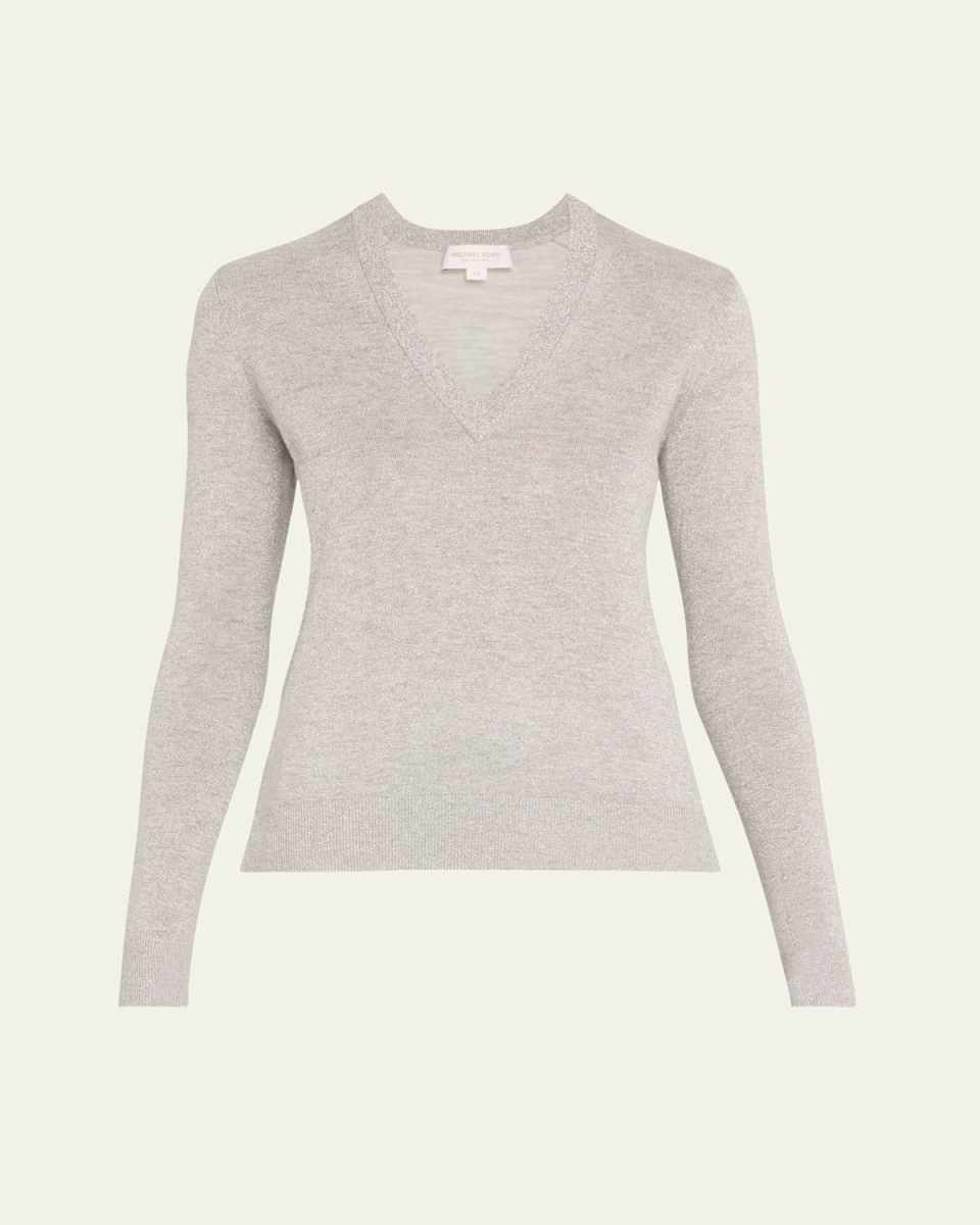 V-Neck Wool Sweat